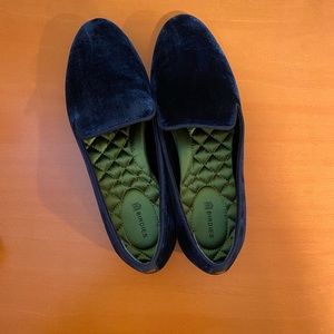 Birdies blue suede flats - worn once